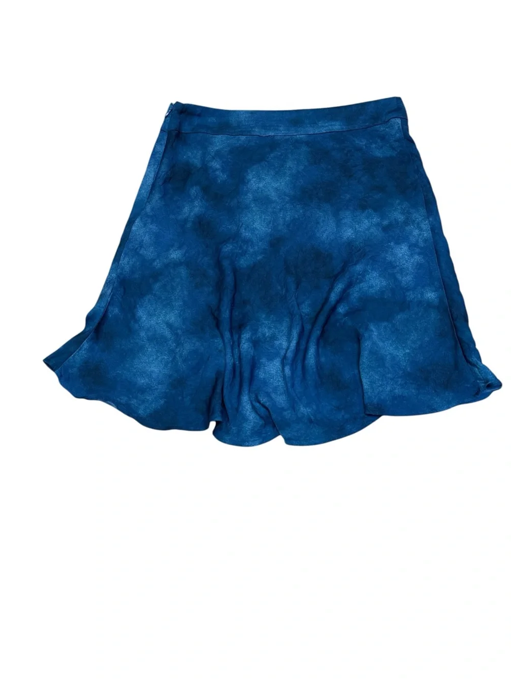 Free People Martine Flirt Mini Skirt Women’s 4 Blue Tie Dye High Rise Boho